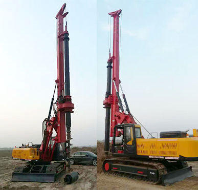 SR120旋挖钻机工作现场