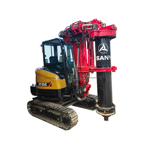 SANY35挖掘机改装旋挖钻机 